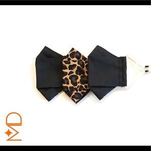 💎3-pack Black/Leopard 3D 4-Layer Cotton F…